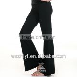 Cheap Comfortable Cotton Belly Dance Black Pants for Belly Dance Practice (QC10012)