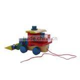 Colourful Wooden Toy Forklift thumbnail-3