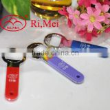 fancy metal key bottle opener with colorful handle