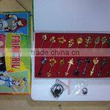 Popular Fairy Tail Lcuy Celestial Spirit Gate Keys Set 18pcs Pendent Keychain