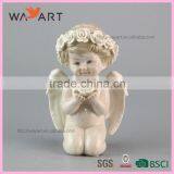 Extraordinary Lovely Ceramic Sonny Angel With White Flower thumbnail-1