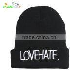 High Quality Pom Pom Cheap Custom Embroidery Winter Hat/Knitted Beanie/Knitted Hat thumbnail-2