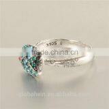 Bulk Wholesale Italian Sea Fish Design Europen Value 925 Silver Ring thumbnail-2