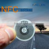 Printable micro ntag215 rewritable cheap small nfc tag price, nfc label stickers