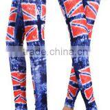 Uk British Flag Print Women Fashion Skinny Stretch Leggings