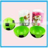 Creative 3 Pcs Disposable Football Design Salad Bowl Color Customized Plastic Football Bowl