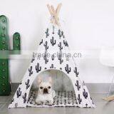 Wholesale OEM Customized Canvas Chevron Style Pet Play Room Dog Teepee thumbnail-1