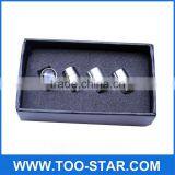 Silver Car Wheel Decor Tire Air Valve Caps Stem Cover With AMG Emblem Decoration thumbnail-1