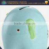 Latest Design Blue Ceramic Elephant Money Box for Saving thumbnail-2
