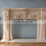 Decorative Indoor Marble Fireplace Frame With Mysterious Figure Design thumbnail-6