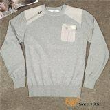 Cotton Men Sweater With Canvas Patch and Pocket thumbnail-1