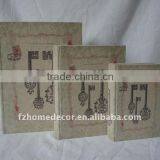 Linen Printing Storage Wooden Book Boxes thumbnail-1