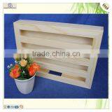Simple Elegant Large Cuboid Plate Lid Plain Pine Wooden Box thumbnail-5