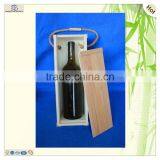 String Handle Single Bamboo Wooden Fruit Wine Gift Box thumbnail-5