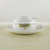 180cc Antique Chinese Porcelain Gold Rim Tea Cup and Saucer thumbnail-2