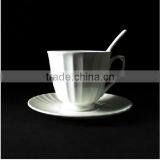Cappuccino Porcelain Coffee Cup and Saucer