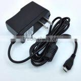 China Manufacture of 5V 2.5A us Power Supply Micro USB AC Adapter Charger For Raspberry Pi 3