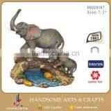16 Inch Resin Craft Lively Large Animal Elephant Statues thumbnail-3