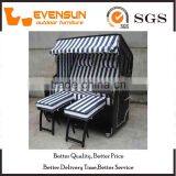 Beautiful Rattan Beach Basket Wooden Frame Wih Tent Wicker Furniture thumbnail-4