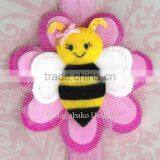 on Express Hot Sale New Products Handmade Eco Friendly Fabric Decoration Felt Rubber Band Weaving Bracelet Made in China thumbnail-1