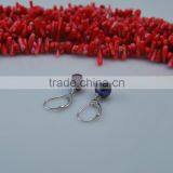 AAA 7-8mm Raindrop Freshwater Pearl Earrings With Silver Clasp thumbnail-1