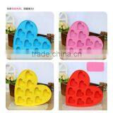 Fancy Ice Cube Tray | 10 Cavities Candy Mold | Silicone Heart Shaped Trays thumbnail-6
