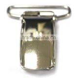 Nickel Plate 1 Inch Fashion High Quality Metal Suspender Clip With Plastic Teeth Inside for Garment thumbnail-5