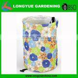 High Quality Fabric Round Standing Collapsible Leaf Bag