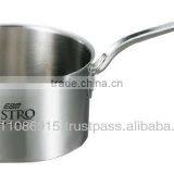 Bistro Series 3-ply Single Handle Stainless Steel Saute Pan thumbnail-1