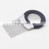 High Quality Stainless Steel Potato Tomato Onion Slicer Holder With Odor Remover thumbnail-4