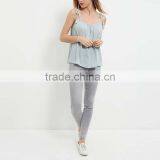 New Fashion Women Casual Tops Mint Green Tie Strap Tank Tops HSB9306 thumbnail-3