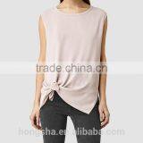 2016 Fashion Lightweight Knot Hemline Sleeveless Tank Top HST8036 thumbnail-5