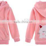 2016 Cute Animals Pattern 100% Polyester 360g Polar Fleece Kids Coat for Girls thumbnail-2