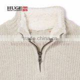 Long Sleeve Rib-knit Trim Half-zip Front Sweaters For Boys thumbnail-2