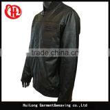 Customized Bomber Style Men pu Leather Jacket for Men thumbnail-3