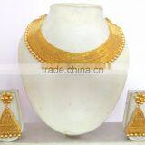 Gold Plated Necklace EARRING Set thumbnail-3