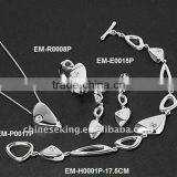 Fashion Rinestone Necklace Earring Bracelet Finger Ring 4pcs Set on Sale, 2 US$ per Set! thumbnail-1