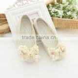 Girls Fancy Leather School Shoes Children Pearls Flat Shoes thumbnail-3