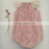 Cute Baby Plain Romper Lace Boarding Toddler Jumpsuit Wholesale Baby Clothes thumbnail-4