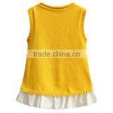 Sleeveless Kids Summer Knit Dress New Style Baby Girl Frill Dress thumbnail-4