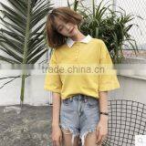 Printed 2017 Easing Back Polo Collar Short Sleeve T-shirt thumbnail-2