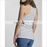 Breathable Women Gym Racer Back Vest Fashion Casual Wear Striped Tank Top Women thumbnail-2