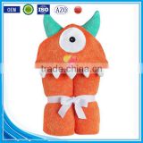 Trade assurance applique animal baby hooded towel fabric cotton/custom terry baby towel with hood for bath