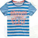 Wholesale Oem Fashion Design Stripe Boys T-shirt thumbnail-2