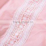 S33587W Pink Lace Flower Embroidery Sweet Romper Baby Girls Romper thumbnail-5