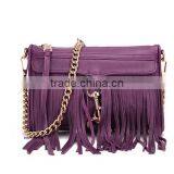 DY0020Z Europea Fashon Ladies Real Leather Fringe Chain Bag thumbnail-4