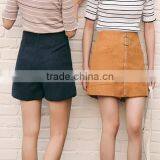 Runwaylover 5346 Sexy Europea Brown Suede Skirt thumbnail-2