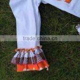 Newest Kids Fall Clothes Girls Thanksgiving Outfit Girls Thanksgiving Pant Sets Kids Long Sleeve Sets With Necklace and Headband thumbnail-5