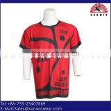 2015 Men's Custom Sublimated Table Tennis Jersey /sublimation Tshirt Wholesale thumbnail-1