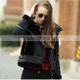 Customize Embroidered Logo Women Winter Coat Longsleeve Faux Fur Suede Coat Jacket thumbnail-3